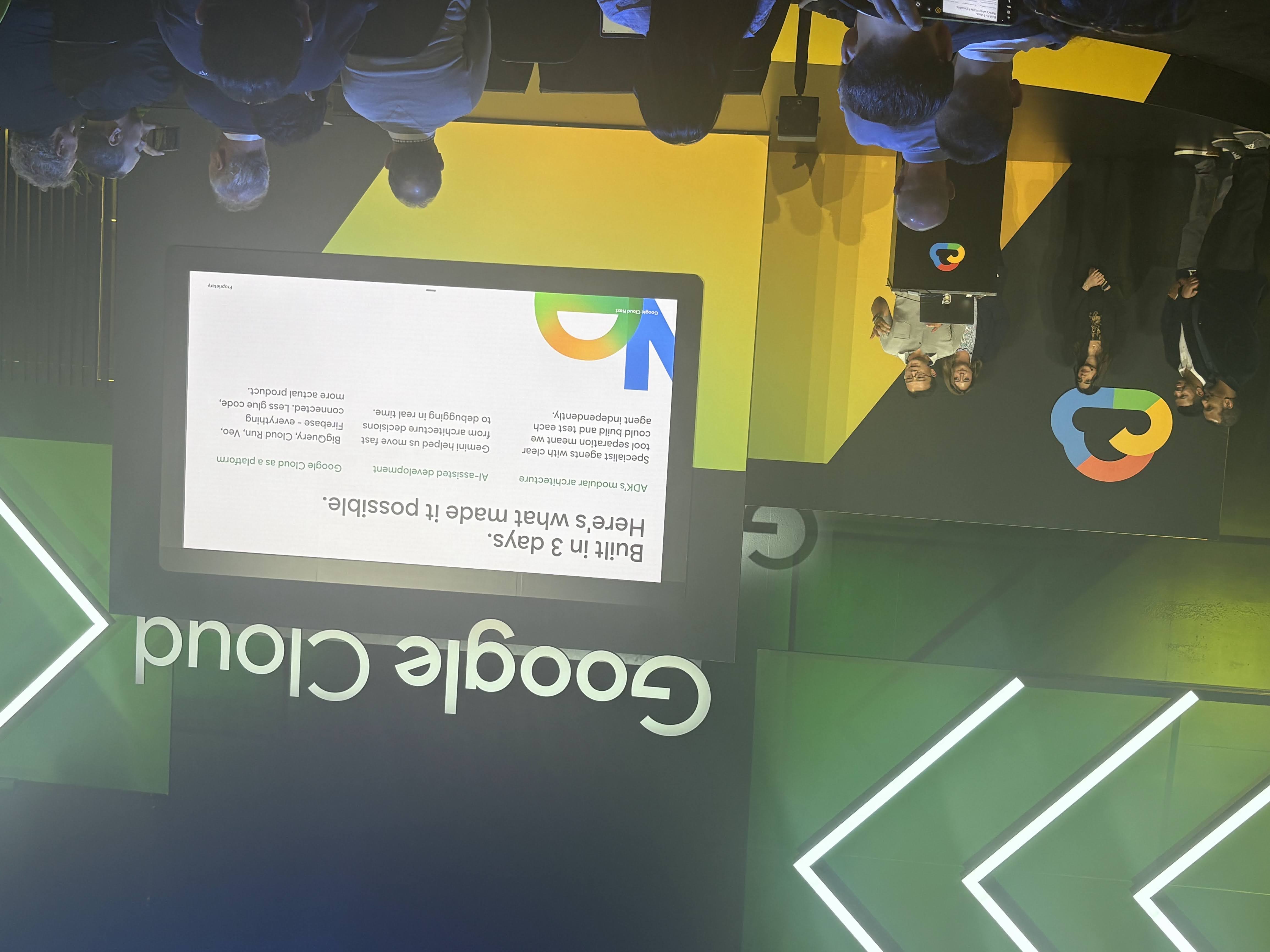 Google Cloud Next presentation, photo 8 of 8.